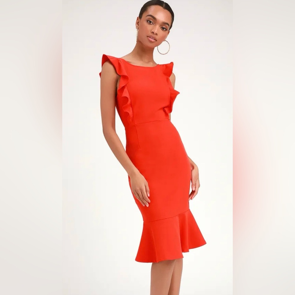 Lulus red cocktail/ evening dress
